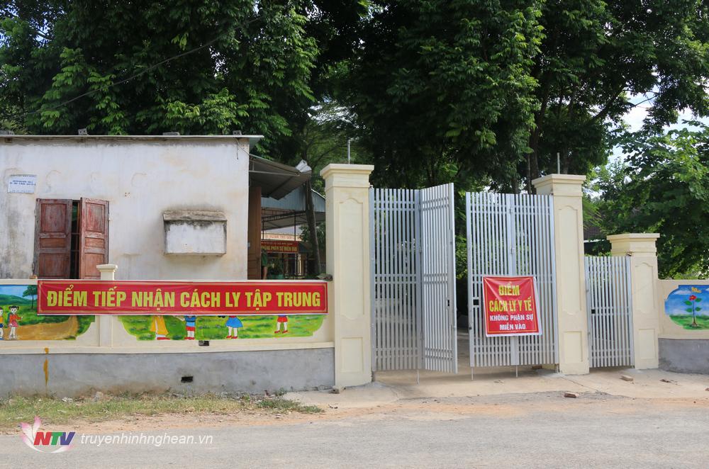 Trường Mầm non xã Bồi Sơn, địa điểm tổ chức cách ly y tế đối với các trường hợp F1.
