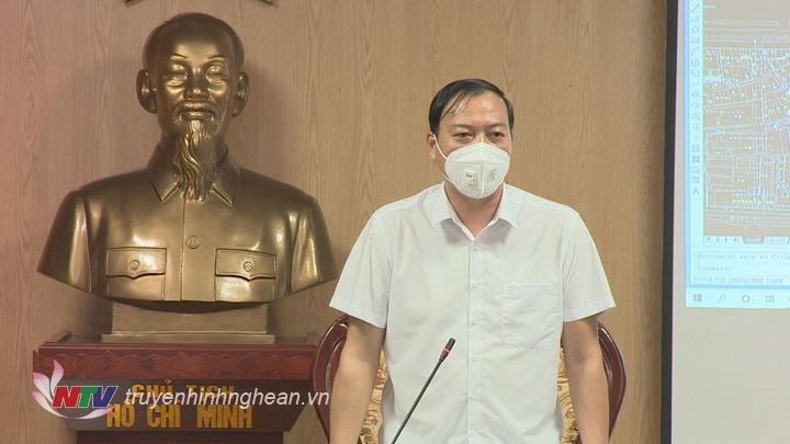 Đồng chí Chu Đức Thái - Trưởng ban Văn hoá Xã hội, HĐND tỉnh phát biểu tại cuộc làm việc.