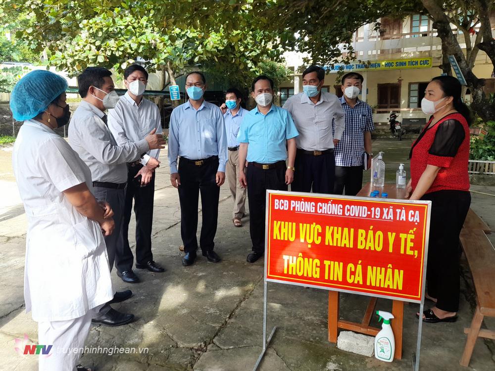 Sở Y tế kiểm tra công tác cách ly phòng chống dịch bệnh tại Kỳ Sơn