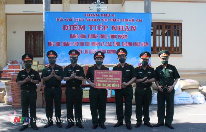 Cục Hậu cần Quân khu 4 ủng hộ Nhân dân và LLVT TP Hồ Chí Minh chống dịch