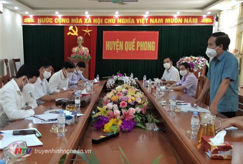 Phó Chủ tịch HĐND tỉnh Nguyễn Như Khôi phát biểu kết luận buổi làm việc.