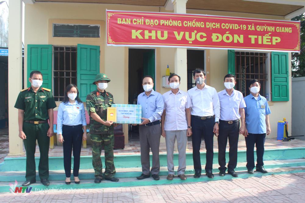 Khu vực cách ly tập trung tại trường Mầm non xã Quỳnh Giang.
