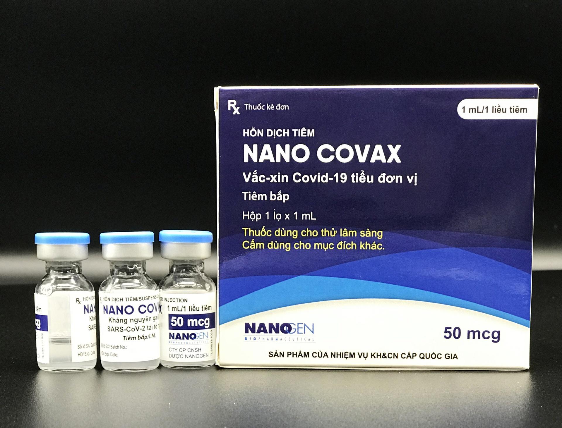 Vaccine Nano Covax sử dụng công nghệ protein tái tổ hợp, là vaccine ngừa Covid-19 đầu tiên của Việt Nam thử nghiệm lâm sàng. Ảnh: Nanogen.