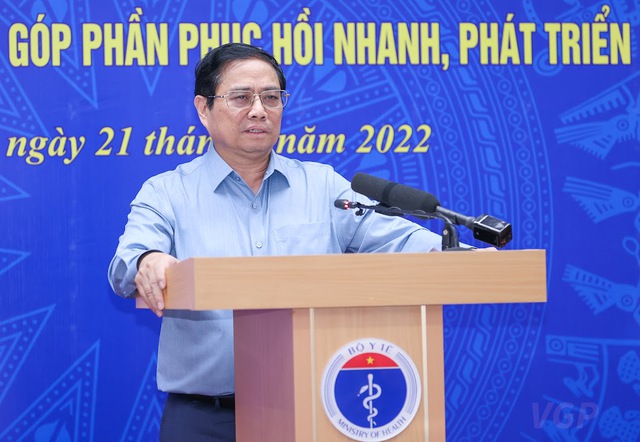 Thủ tướng Phạm Minh Chính phát biểu tại Hội nghị. Ảnh: VGP/Nhật Bắc