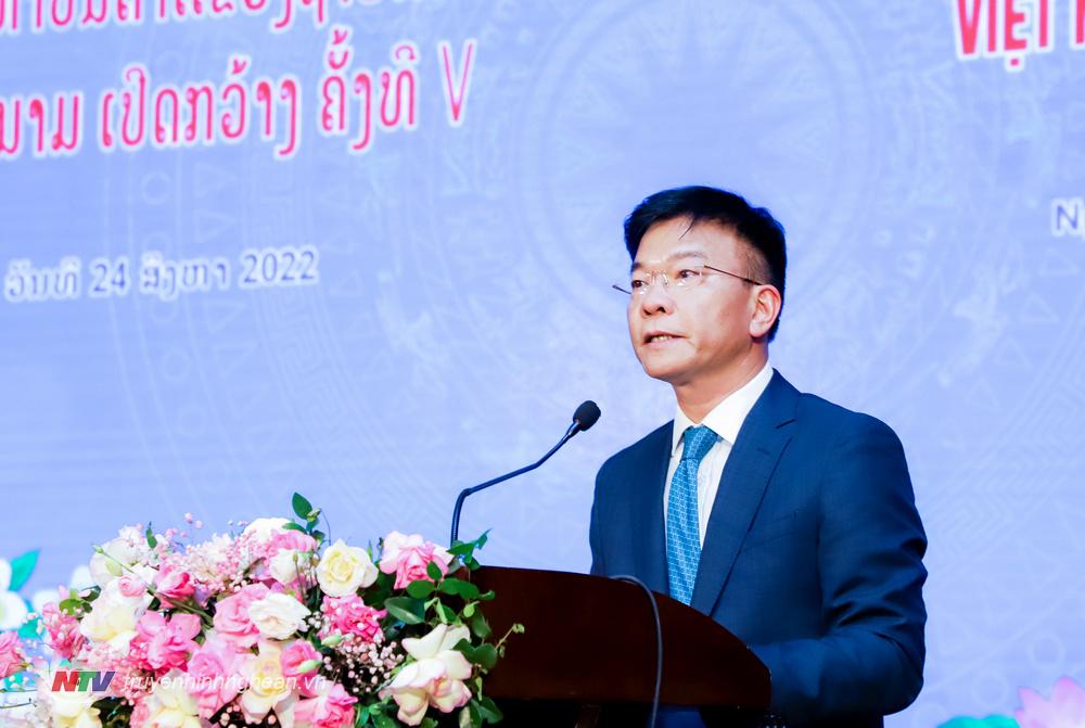 Đồng chí Lê Thành Long - Bộ trưởng Bộ Tư pháp Việt Nam phát biểu khai mạc hội nghị.