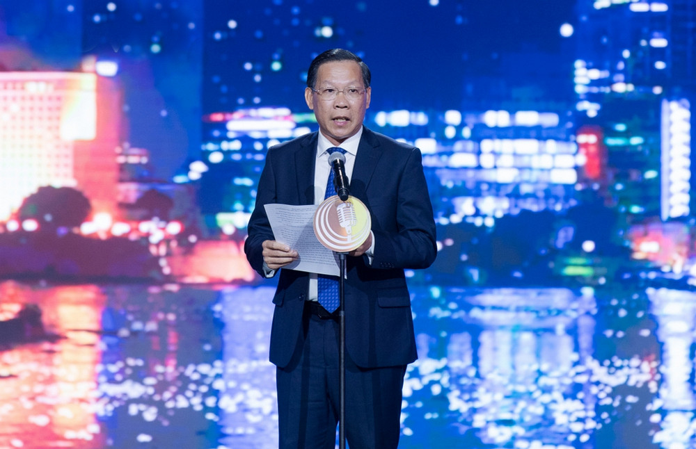 Chủ tịch UBND TPHCM Phan Văn Mãi phát biểu chào mừng LHPT toàn quốc lần thứ XV.