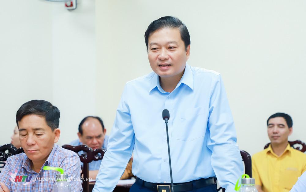 Đồng chí Lê Hồng Vinh - Uỷ viên Ban Thường vụ Tỉnh uỷ, Phó Chủ tịch Thường trực UBND tỉnh phát biểu tại phiên tiếp công dân.
