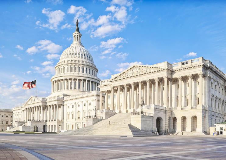 Trụ sở Quốc hội Mỹ tại thủ đô Washington D.C. 