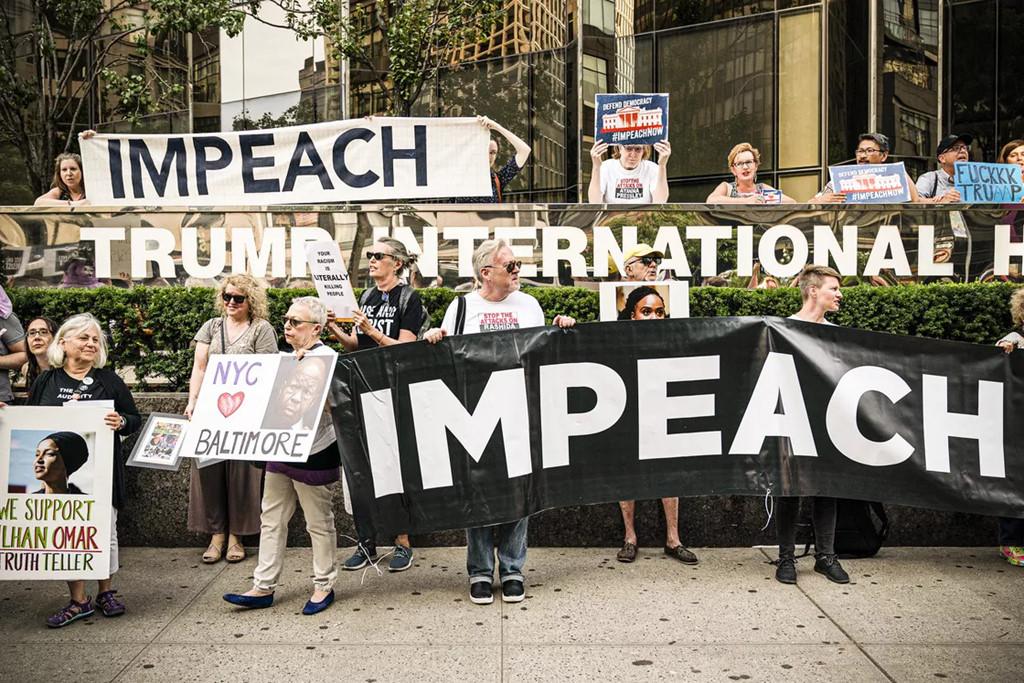 Cuộc biểu tình đòi luận tội ông Trump ở New York ngày 5/8.