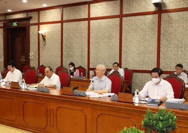 Tổng Bí thư Nguyễn Phú Trọng phát biểu tại cuộc họp (ảnh Nội chính)