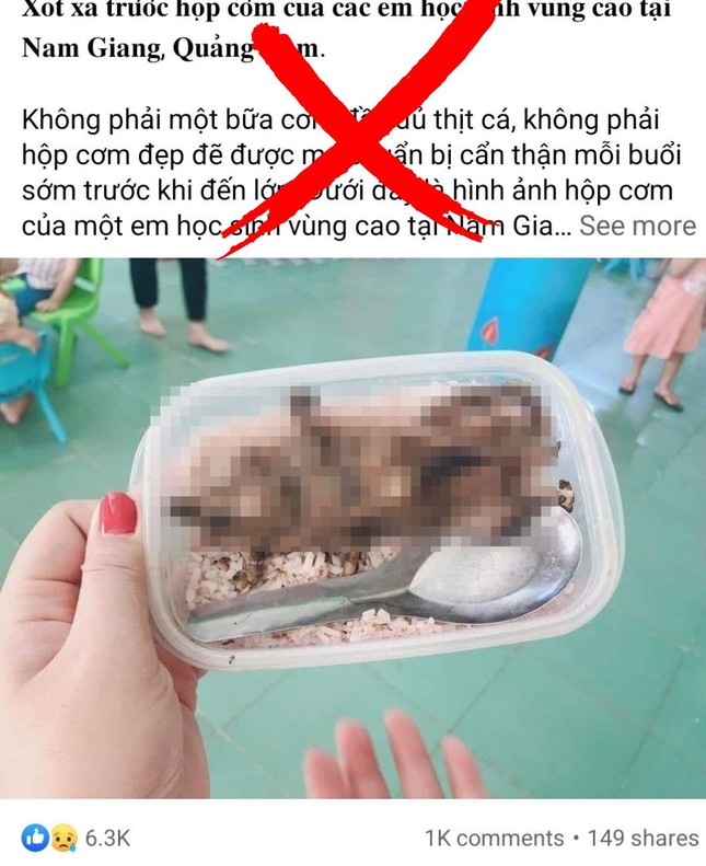 Hình ảnh bữa cơm với thịt chuột đang được lan truyền trên mạng. Ảnh chụp màn hình FB
