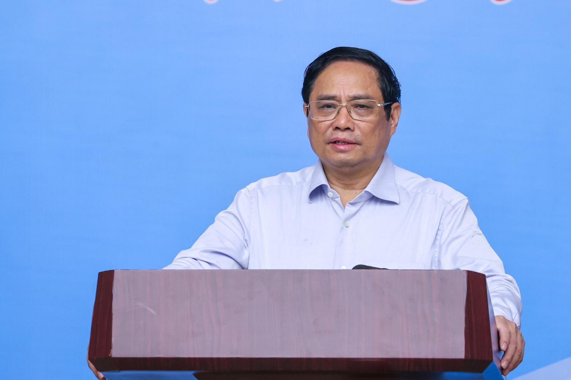 Thủ tướng Chính phủ Phạm Minh Chính kết luận tại hội nghị. Ảnh: VGP