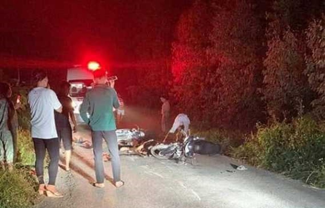 Hiện trường vụ tai nạn khiến 2 người tử vong ở Thanh Hoá.