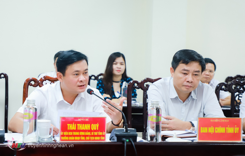 Bí thư Tỉnh ủy Thái Thanh Quý kết luận phiên tiếp công dân. 