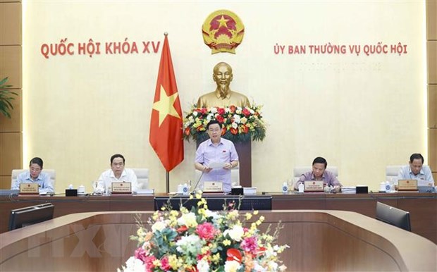Chủ tịch Quốc hội Vương Đình Huệ phát biểu khai mạc Phiên họp.