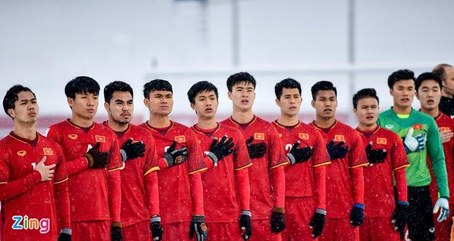 Đội hình U23 Việt Nam làm nên kỳ tích tại VCK U23 châu Á 2018 trên đất Trung Quốc. 