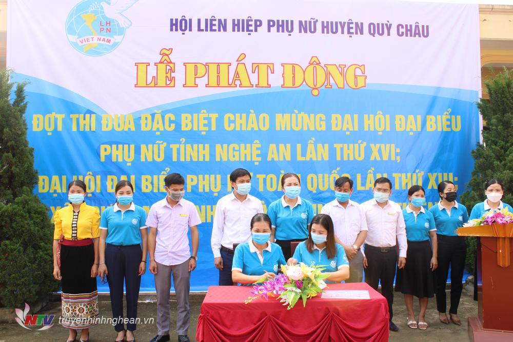 Hội LHPN huyện Quỳ Châu phát động thi đua chào mừng Đại hội đại biểu phụ nữ tỉnh Nghệ An lần thứ XVI