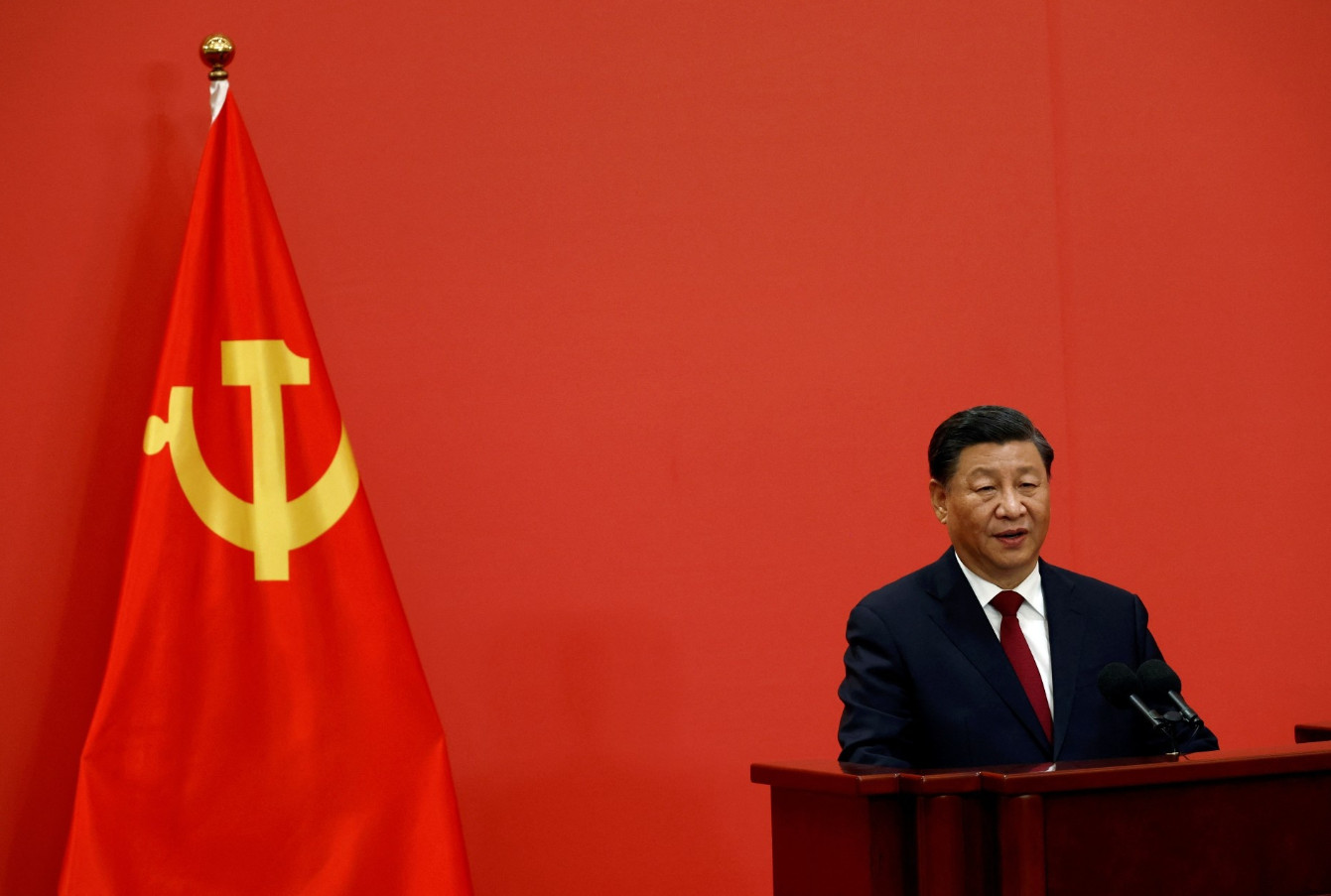 Ông Tập Cận Bình khẳng định sự phát triển của Trung Quốc không thể tách khỏi thế giới, và sự phát triển của thế giới cũng cần Trung Quốc. Ảnh: Reuters.