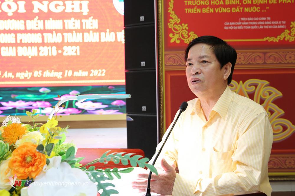 Đồng Cao Đăng Vĩnh, Chủ tịch Hội người cao tuổi tỉnh phát biểu tại Hội nghị