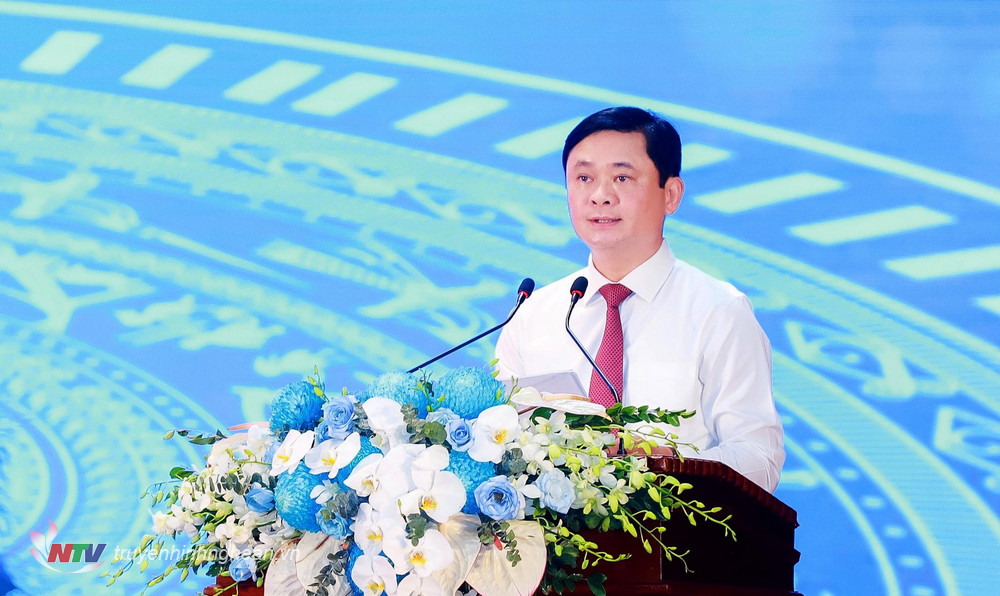 Bí thư Tỉnh ủy Nghệ An Thái Thanh Quý phát biểu chỉ đạo tại Đại hội đại biểu Đoàn TNCS Hồ Chí Minh tỉnh Nghệ An lần thứ XVIII, nhiệm kỳ 2022 - 2027. 