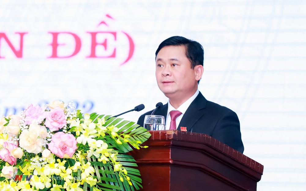 Bí thư Tỉnh uỷ, Chủ tịch HĐND tỉnh Thái Thanh Quý phát biểu bế mạc kỳ họp.