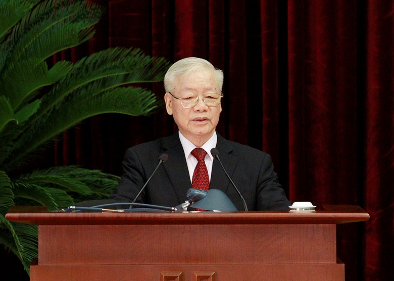 Tổng Bí thư Nguyễn Phú Trọng đề nghị các đại biểu tập trung thảo luận, cho ý kiến chỉ đạo về định hướng quy hoạch tổng thể quốc gia. 