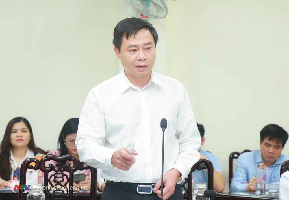 Trưởng ban Nội chính Tỉnh ủy Nghệ An Hồ Lê Ngọc phát biểu tại phiên tiếp công dân.