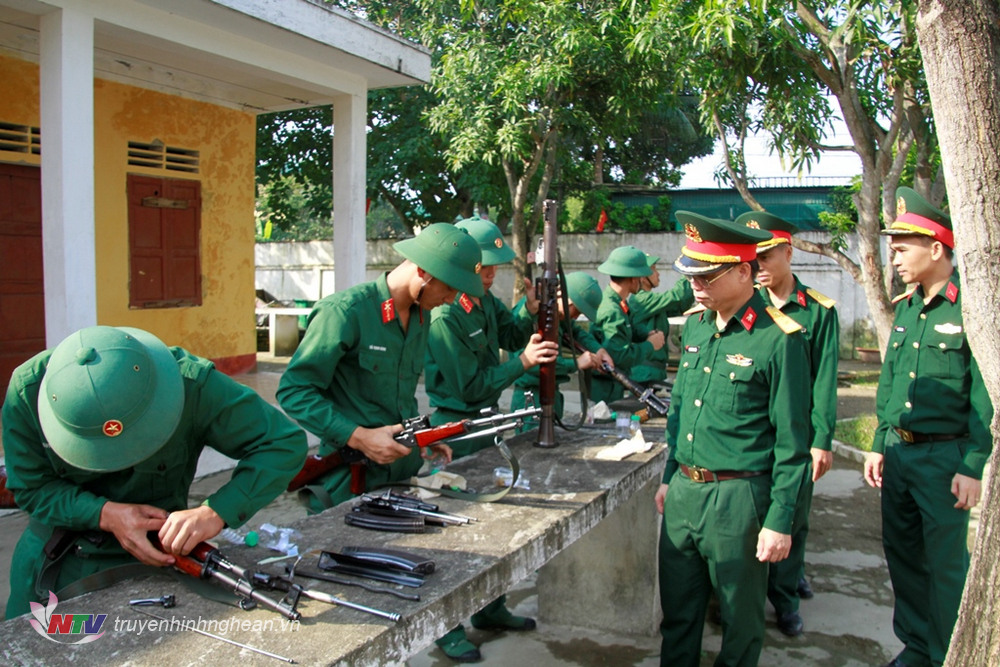 Kiểm tra công tác bảo quản, bảo dưỡng vũ khí trang bị tại Tiểu đoàn 41 trung đoàn 764