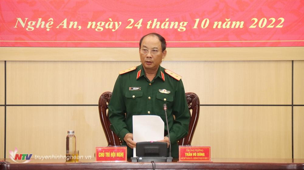 Trung tướng Trần Võ Dũng Bí thư Đảng ủy, Chính ủy Quân khu 4 kết luận buổi kiểm tra