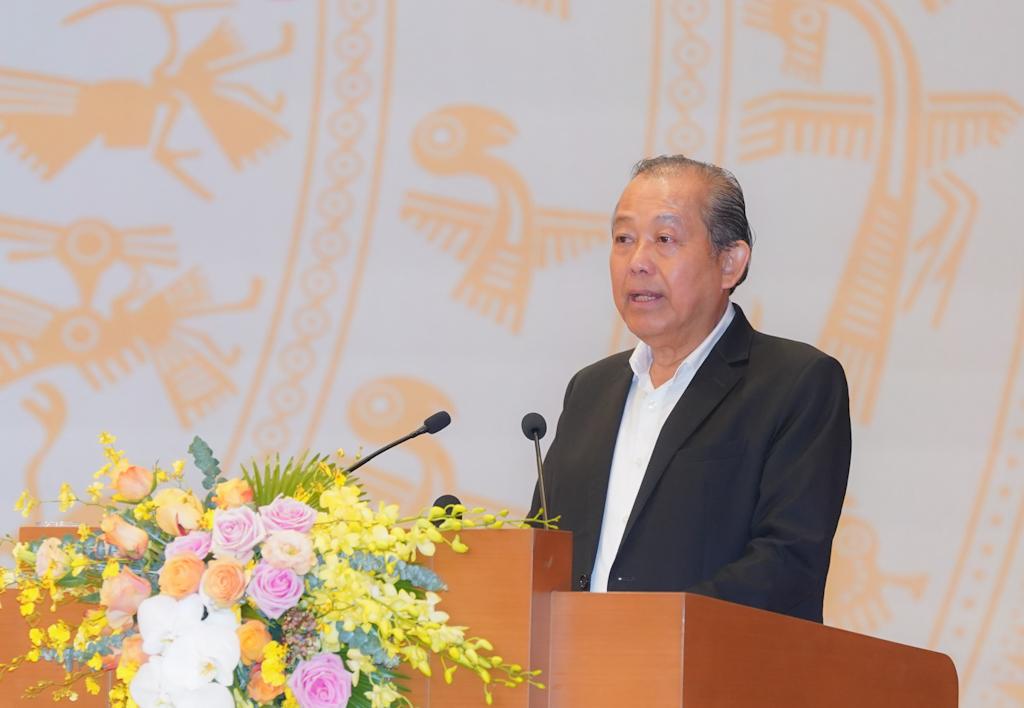Phó Thủ tướng Thường trực Chính phủ Trương Hòa Bình phát biểu khai mạc.