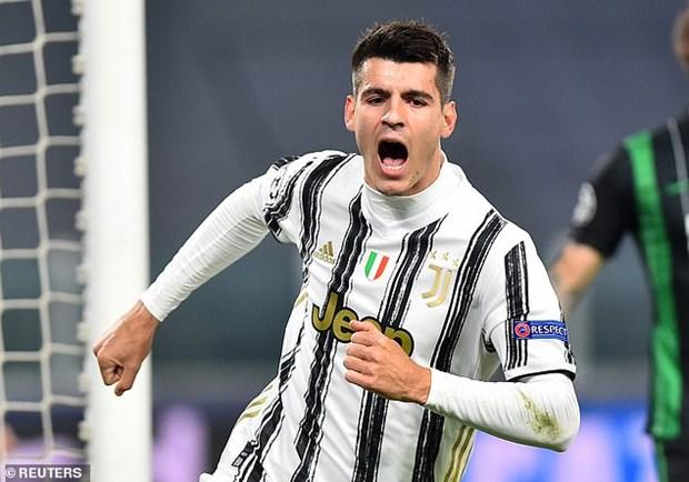 Morata đưa Juventus vào vòng 1/8 Champions League. (Nguồn: Reuters)