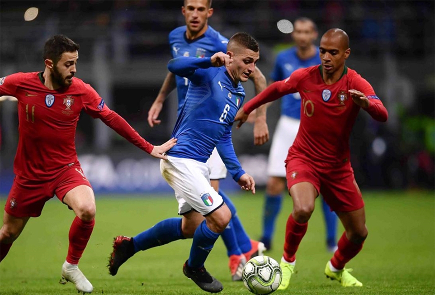 Bồ Đào Nha và Italia sẽ phải tranh đấu cho 1 tấm vé duy nhất đến Qatar tại nhóm C. Ảnh: Dailymail. 