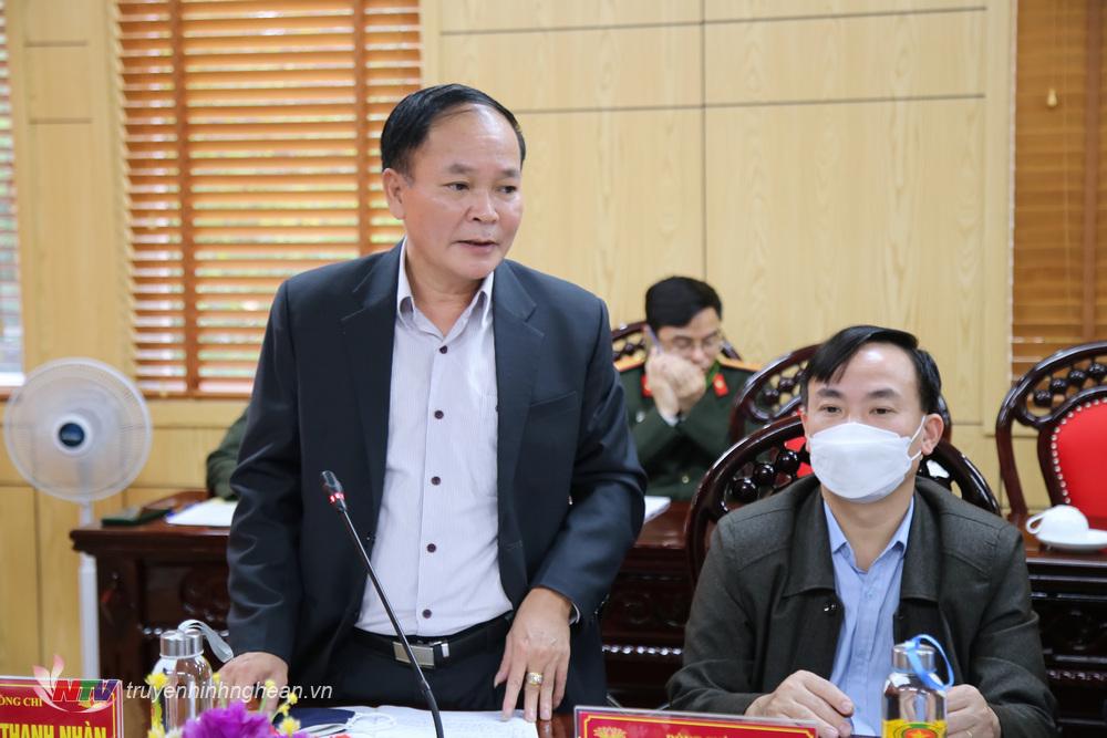 3.	Đồng chí Nguyễn Thanh Nhàn, Phó Giám đốc sở Nội vụ, Trưởng ban Thi đua - khen thưởng tỉnh phát biểu tại Hội nghị.