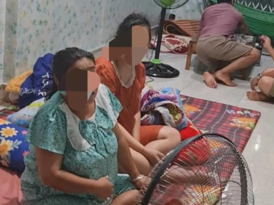 Các thai phụ ở trong nhà của Phương tại tỉnh Đắk Nông - Ảnh: CACC