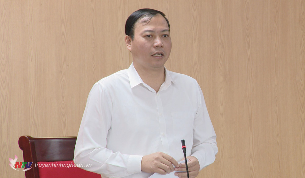 Trưởng ban Văn hóa - Xã hội HĐND tỉnh Chu Đức Thái phát biểu kết luận cuộc họp.
