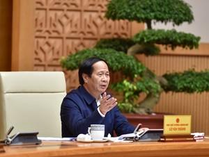 Phó Thủ tướng Lê Văn Thành phát biểu kết luận cuộc họp.