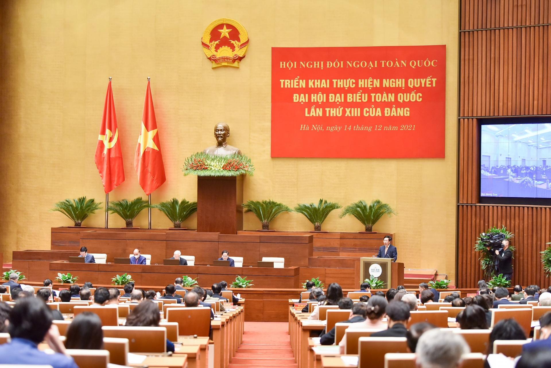 Đây là lần đầu tiên kể từ khi thành lập Đảng Cộng sản Việt Nam cũng như từ khi nước Việt Nam dân chủ Cộng hòa ra đời, Đảng ta tổ chức một Hội nghị chuyên sâu về công tác đối ngoại với quy mô toàn quốc. 