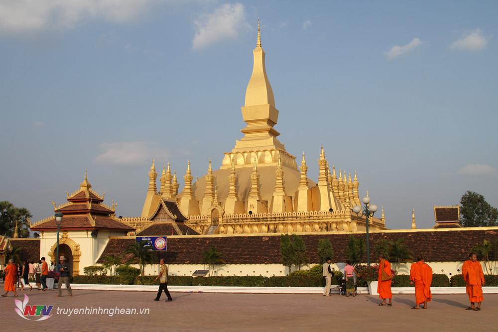 Thatluang, một điểm đến của du khách tại trung tâm thủ đô Vientiane