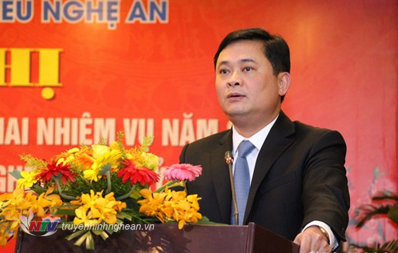Chủ tịch UBND tỉnh Thái Thanh Quý phát biểu tại buổi lễ.