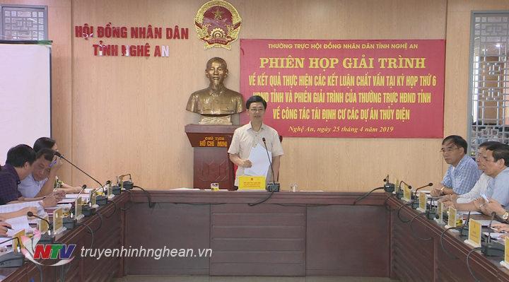 Đ/c Nguyễn Xuân Sơn chủ trì phiên họp.