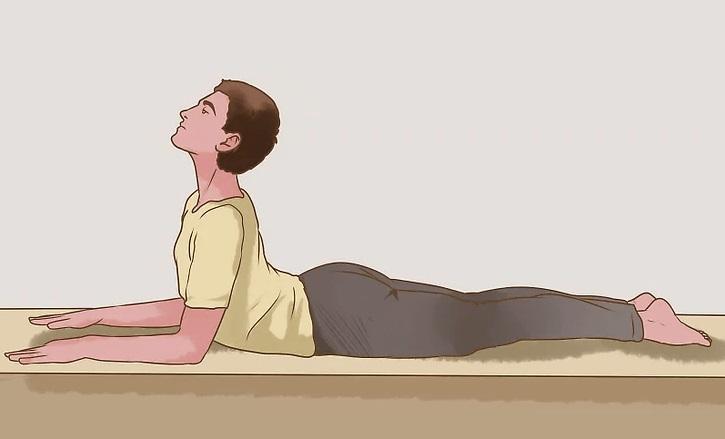 Kéo giãn tư thế với yoga.
