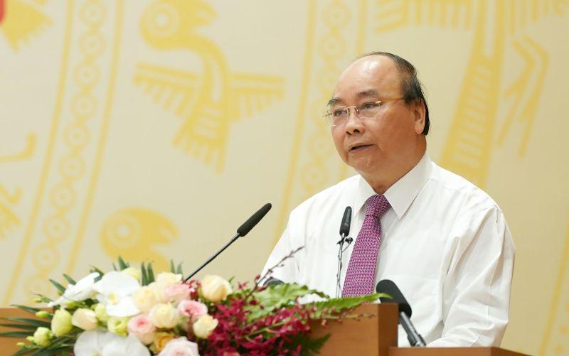 Thủ tướng Chính phủ Nguyễn Xuân Phúc phát biểu khai mạc hội nghị.