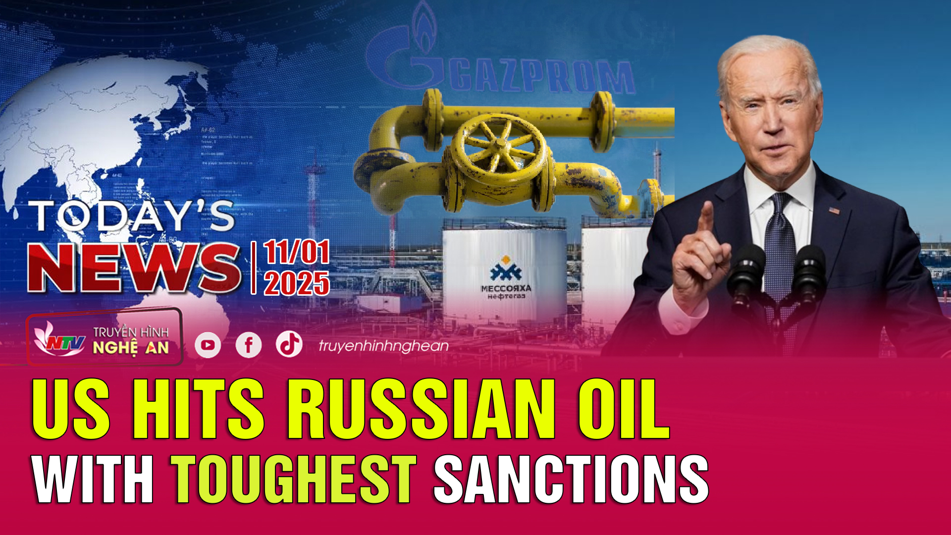 Today's News - 11/01/2025:  US hits Russian oil with toughest sanctions