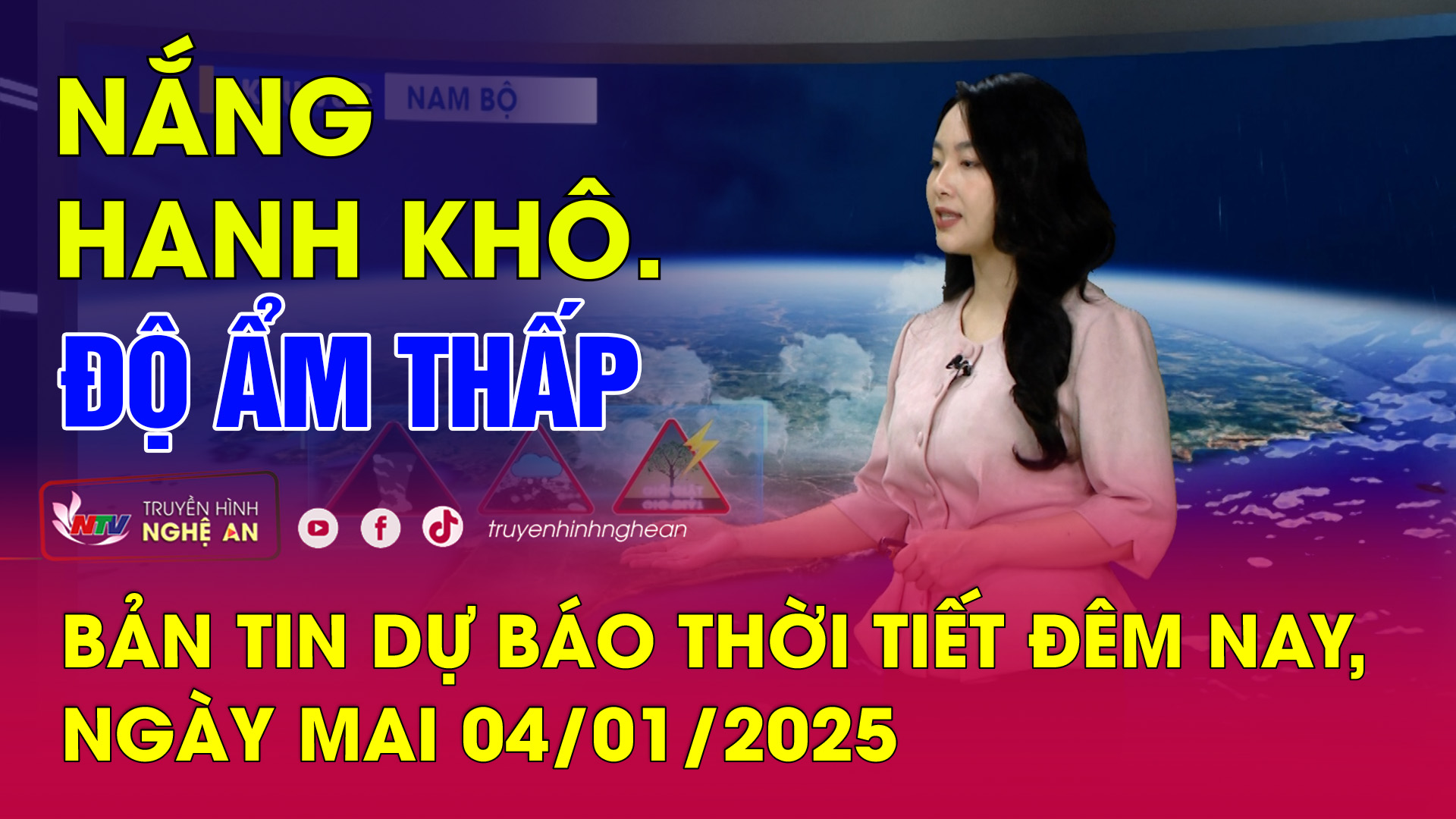 Bản tin Dự báo thời tiết đêm nay, ngày mai 04/01/2025