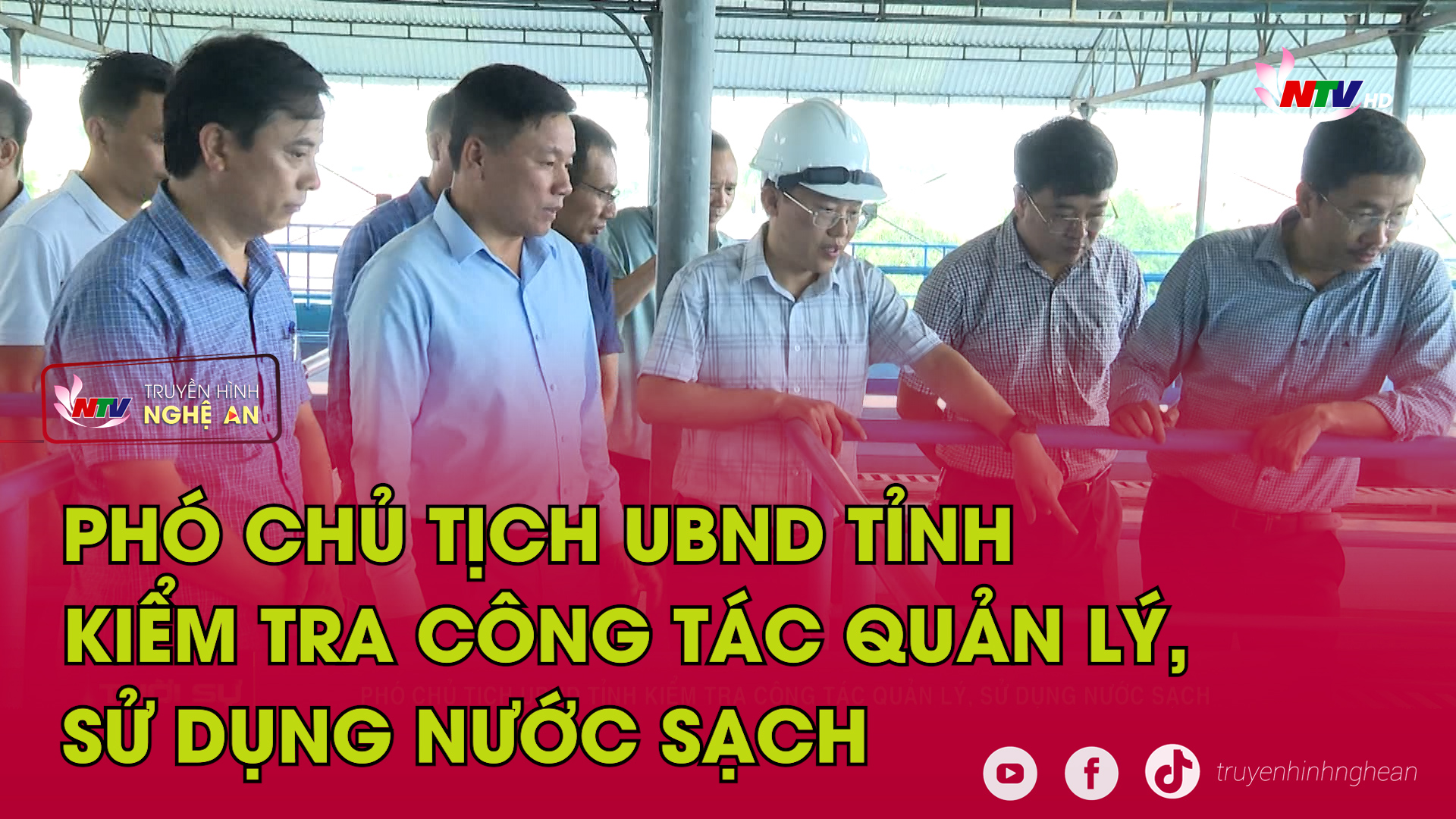 Phó Chủ tịch UBND tỉnh kiểm tra công tác quản lý, sử dụng nước sạch