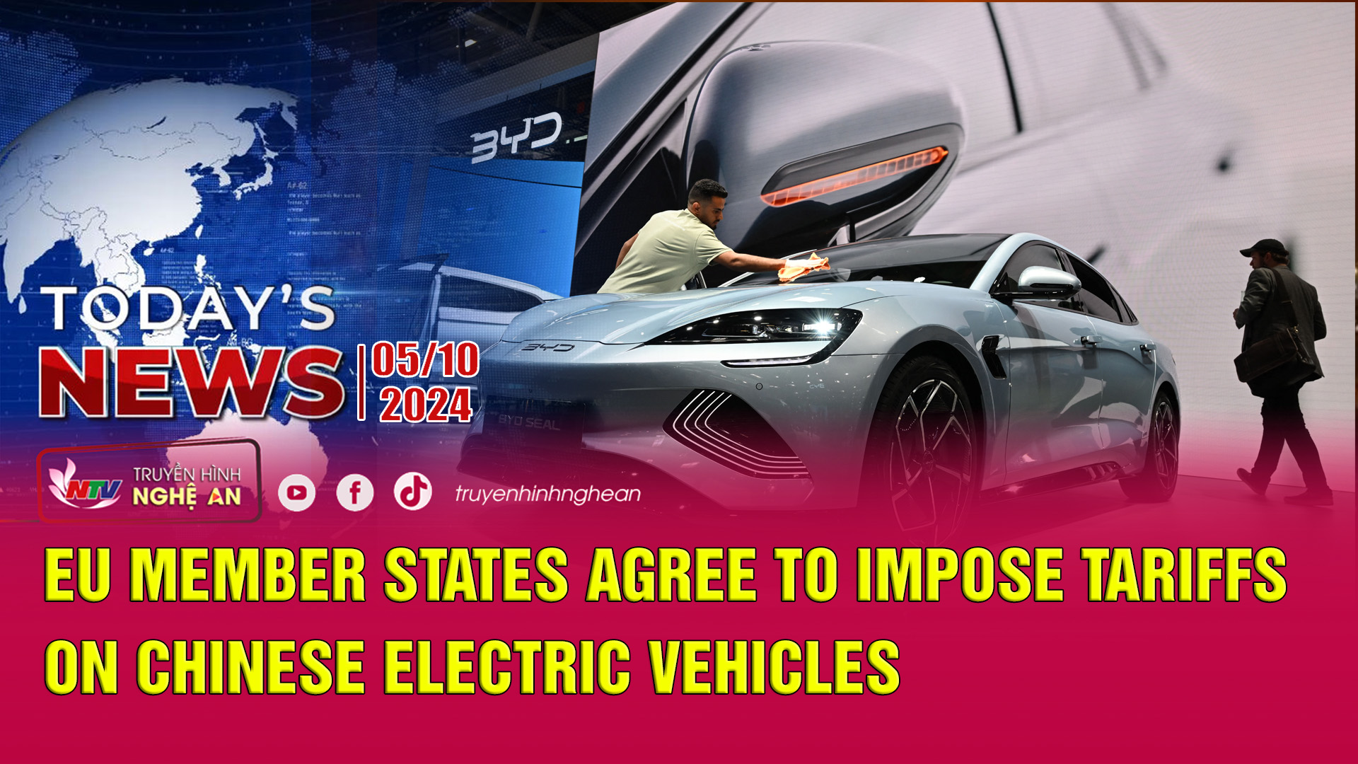 Today's News - 05/10/2024:  EU member states agree to impose tariffs on Chinese electric vehicles