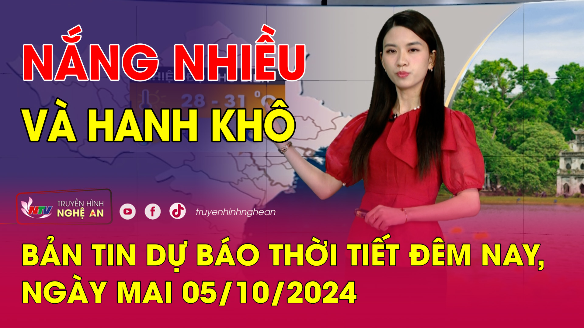 Bản tin Dự báo thời tiết đêm nay, ngày mai 05/10/2024