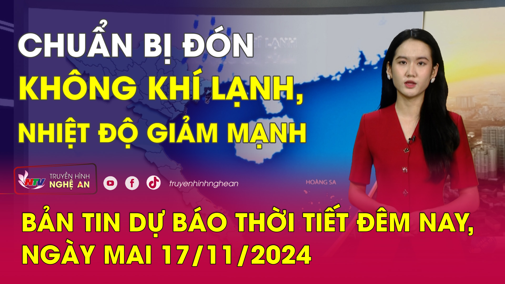 Bản tin Dự báo thời tiết đêm nay, ngày mai 17/11/2024