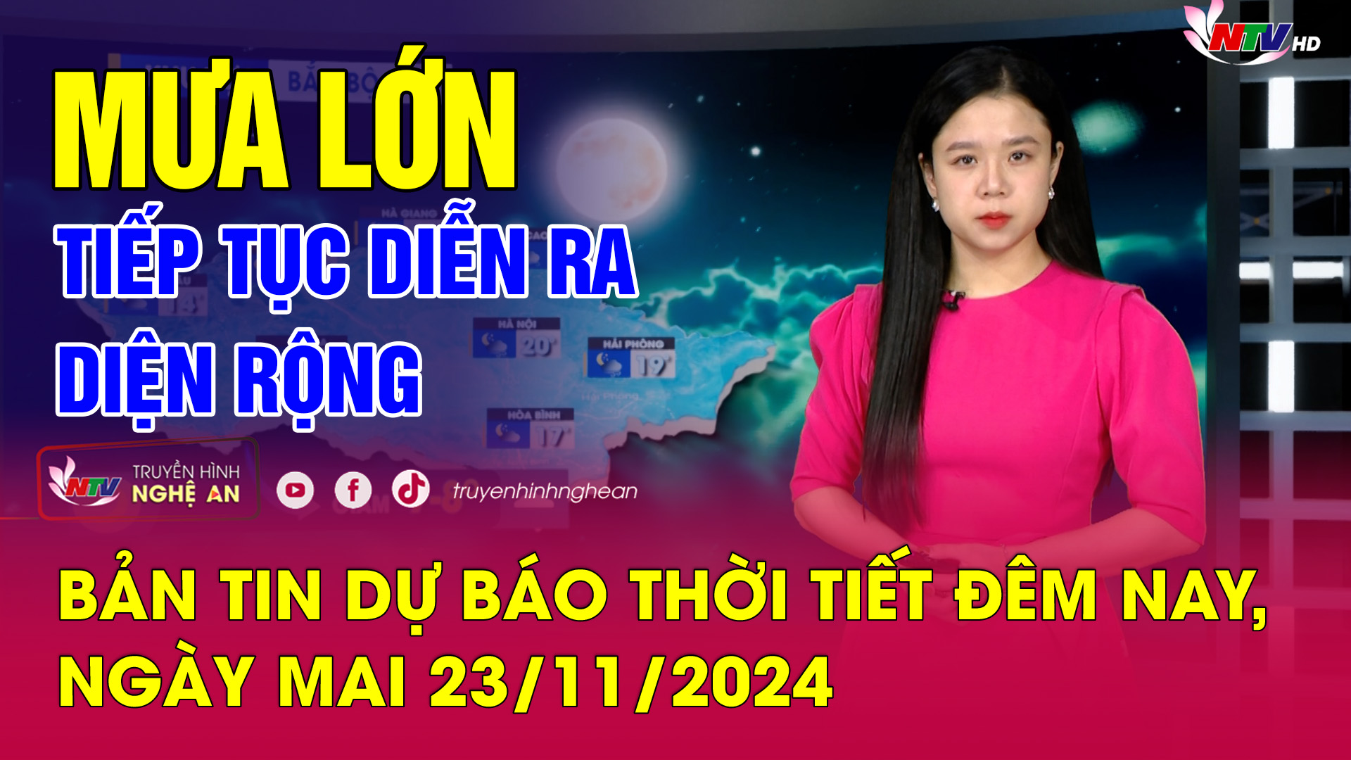 Bản tin Dự báo thời tiết đêm nay, ngày mai 23/11/2024