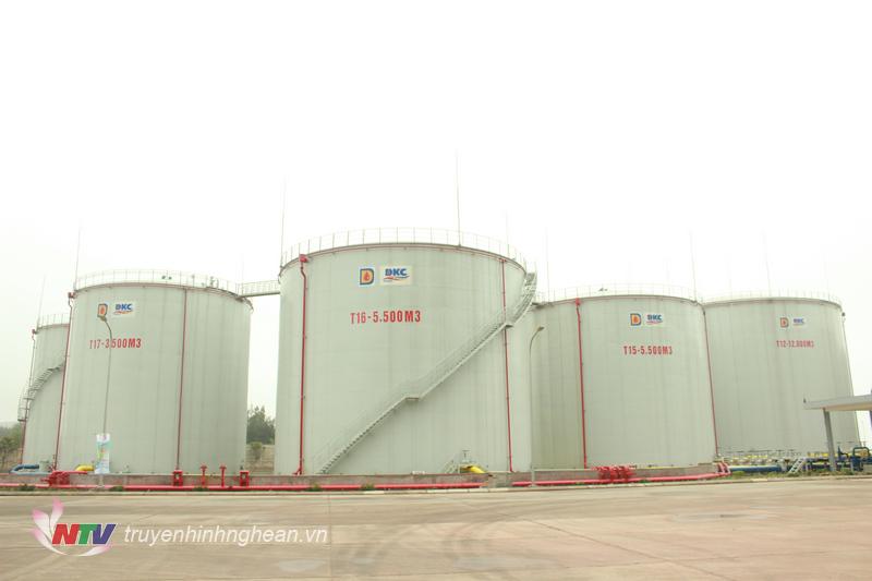 Tổng kho xăng dầu DKC ở Nghi Thiết.